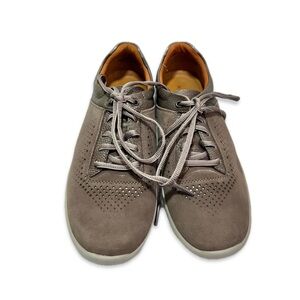 Rockport Let’s Walk Lace Up Shoes Women’s Size 7.5 Leather Upper Beige Suede